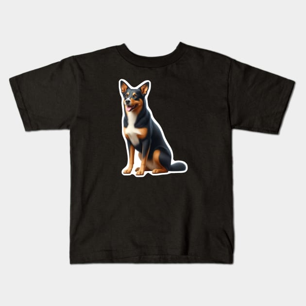 Australian Kelpie Kids T-Shirt by millersye